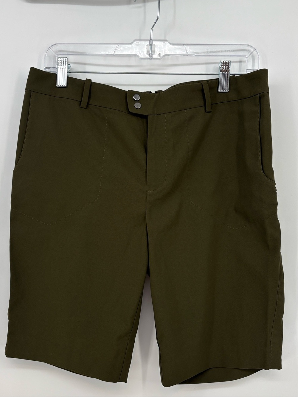 Ralph Lauren Women’s 6 Relax Hunter Olive Wicking Poly Pockets Shorts